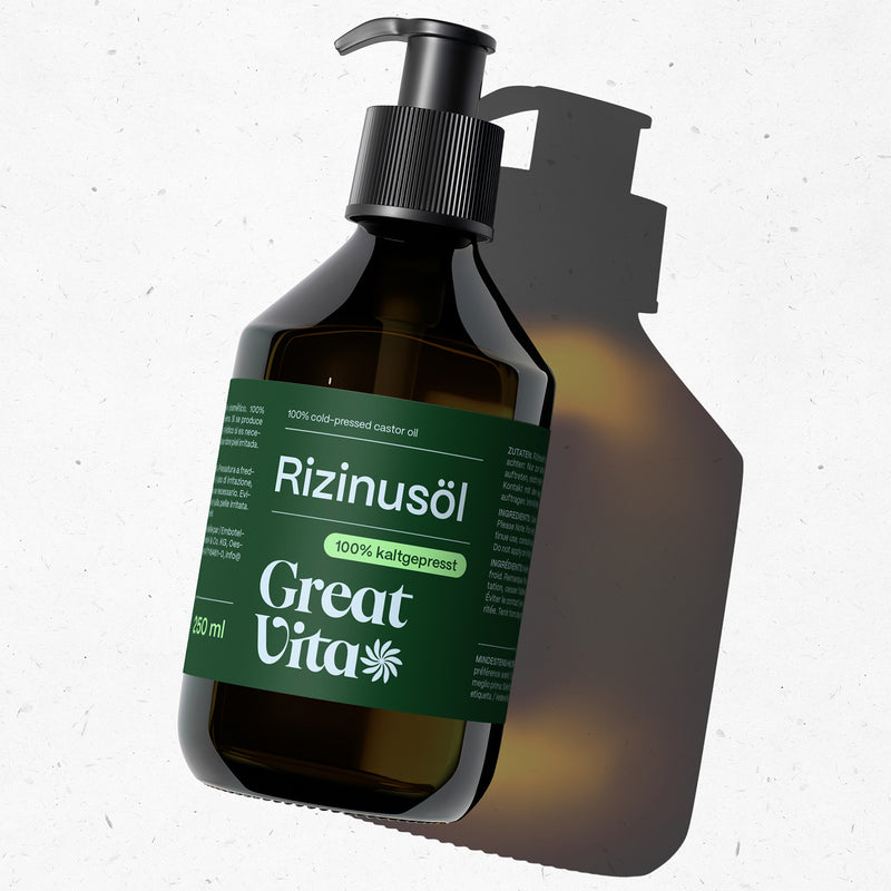 olio di ricino vergine e spremuto a freddo