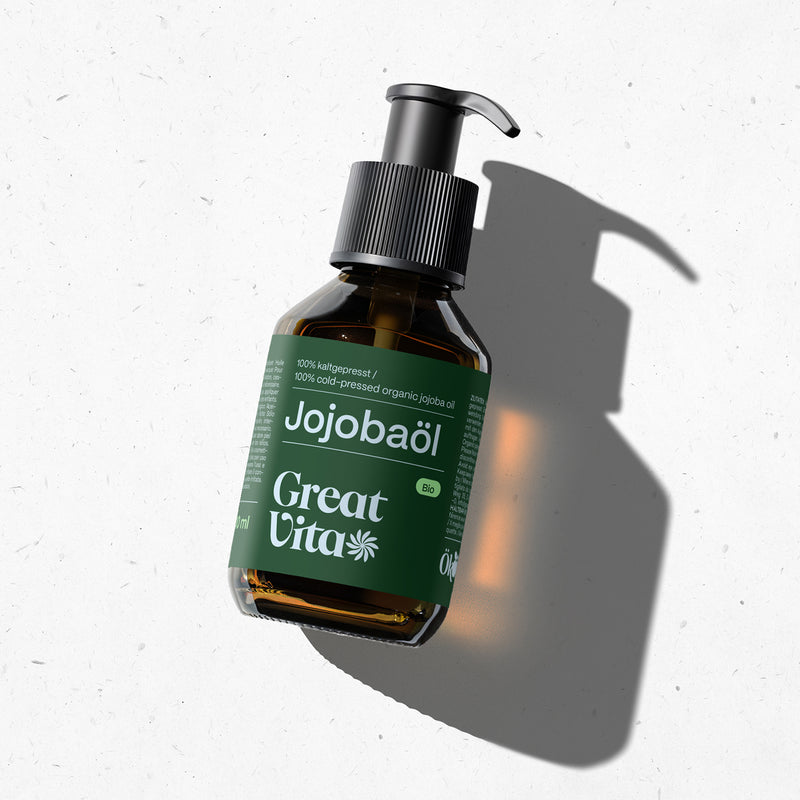 Olio di jojoba biologico spremuto a freddo + pompa