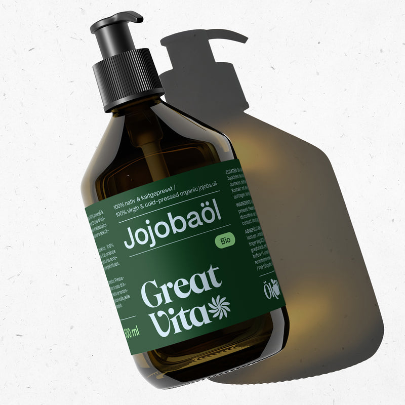 Olio di jojoba biologico spremuto a freddo + pompa