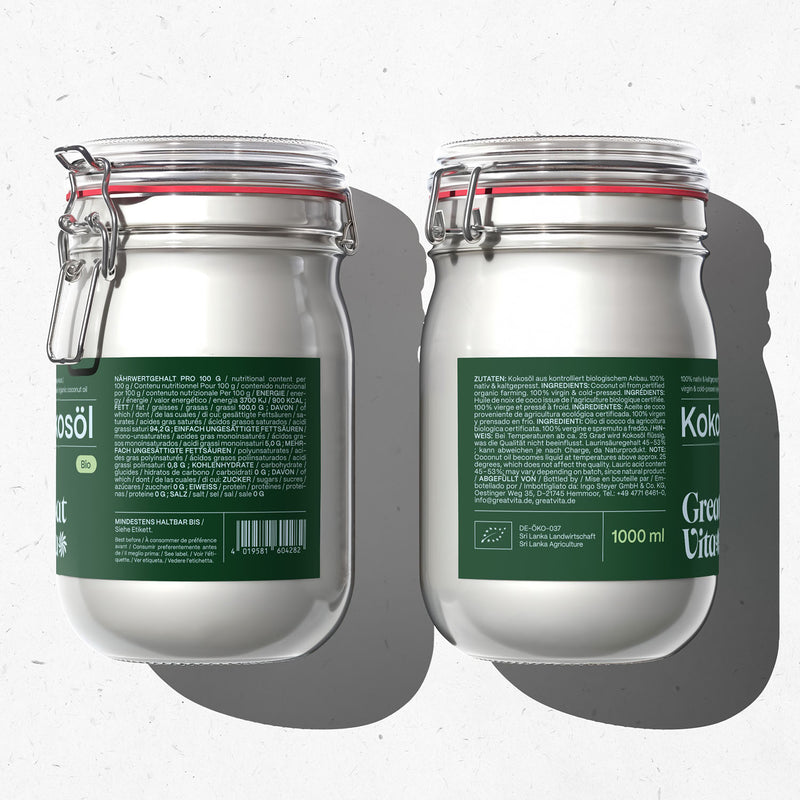 Aceite de coco ecológico – virgen y prensado en frío