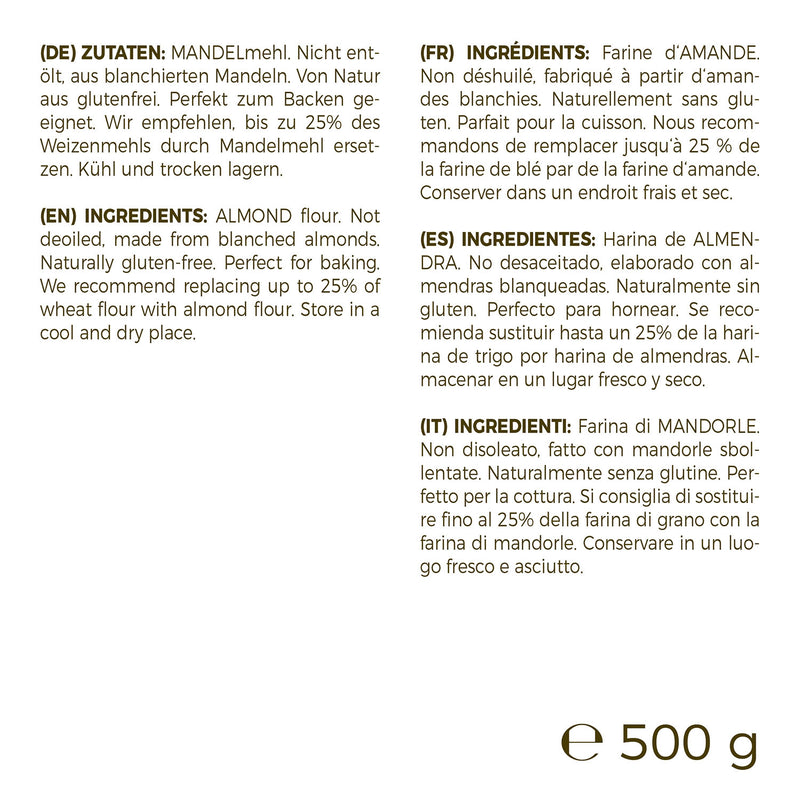 Farina di mandorle – non sgrassata e sbollentata