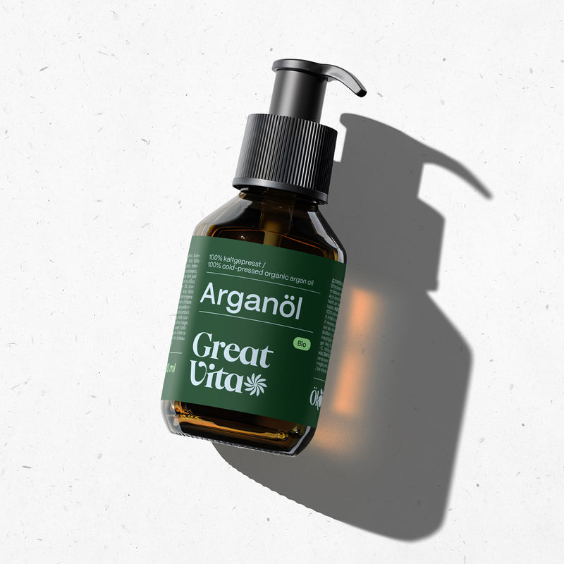 Aceite de argán ecológico prensado en frío + bomba dispensadora