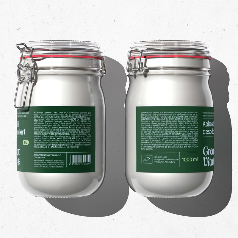 Aceite de coco ecológico - desodorizado