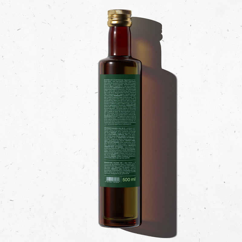Aceite MCT - 70 % de ácido caprílico y 30 % de ácido cáprico