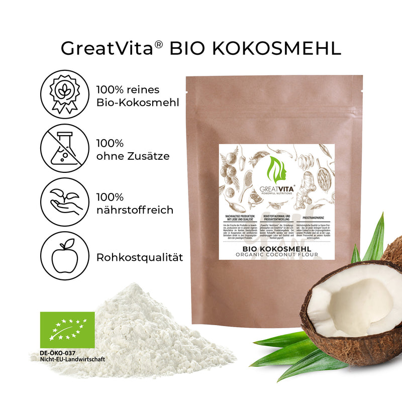 Farina di cocco biologica – macinata finemente