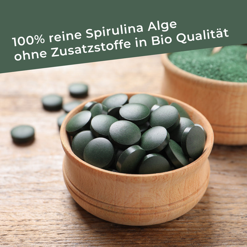 Tabletas de espirulina ecológica