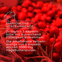 Cápsulas ecológicas de escaramujo – dosis diaria de 3000 mg