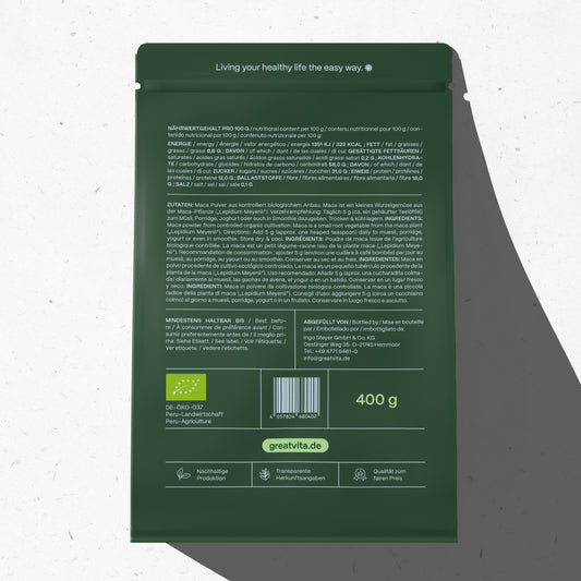 Bio-Maca-Pulver 400 g