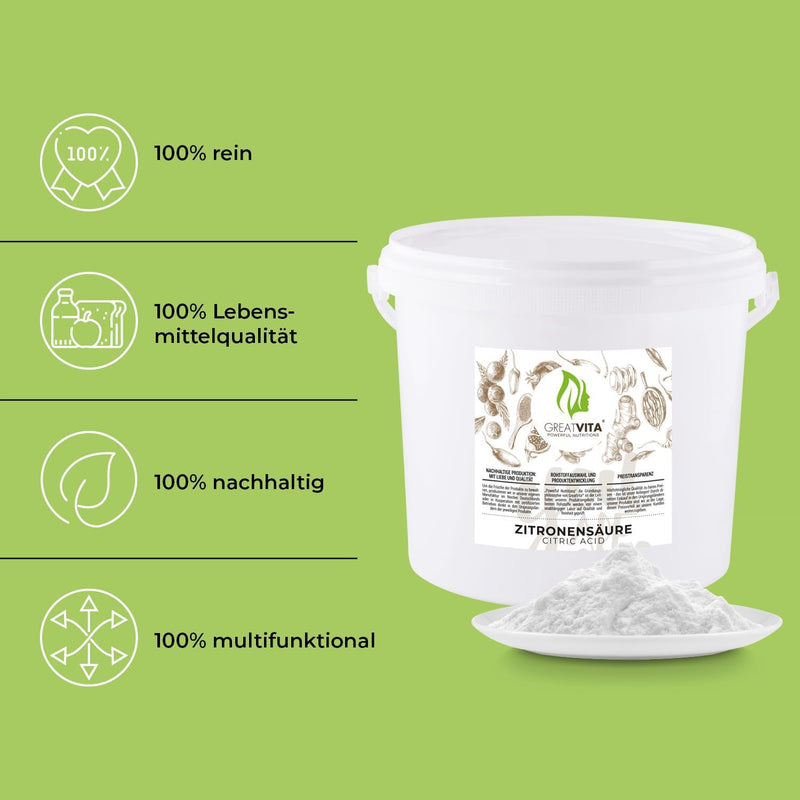 Acido citrico monoidrato 5 kg – puro