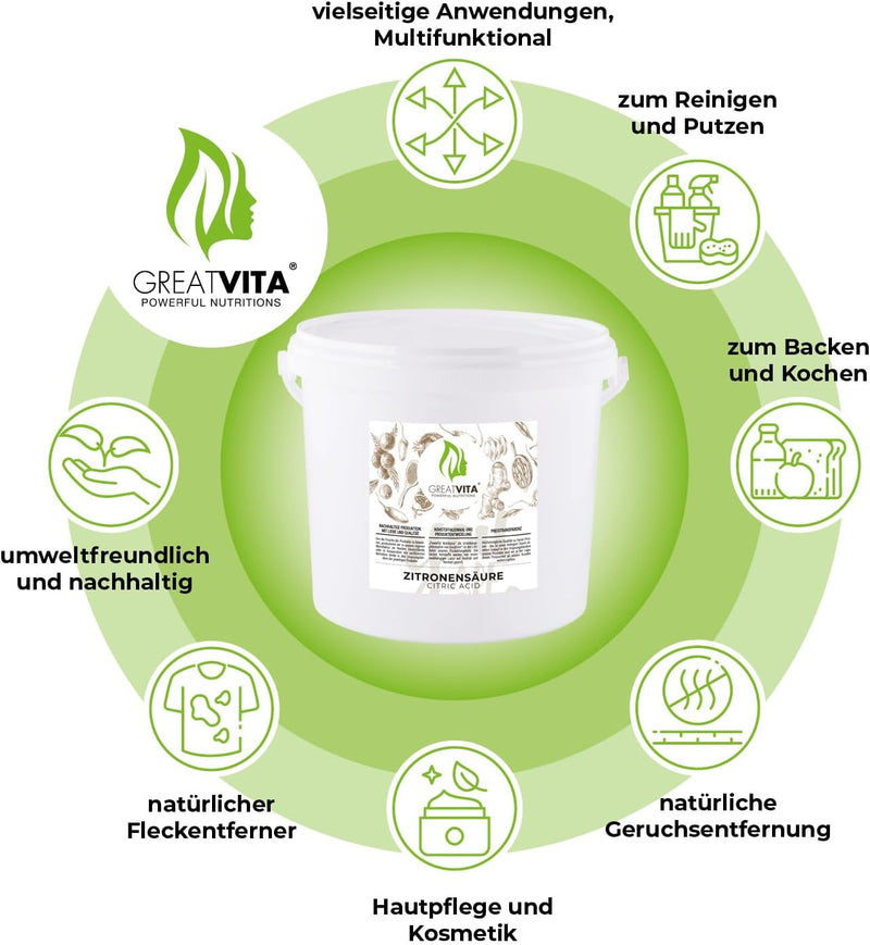 Acido citrico monoidrato 5 kg – puro