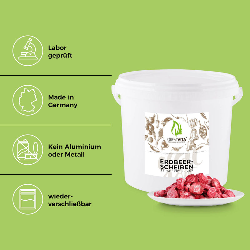 Fragole – fette di fragole liofilizzate