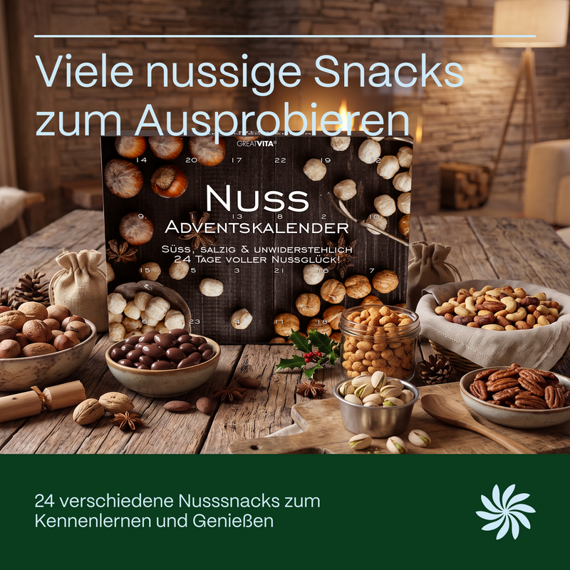 Nuss Adventskalender 2026 - süß, salzig & würzig
