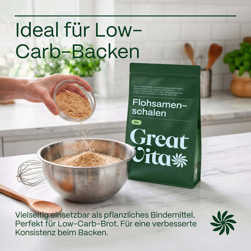 Bucce di psillio biologiche 500 g – ricche di fibre