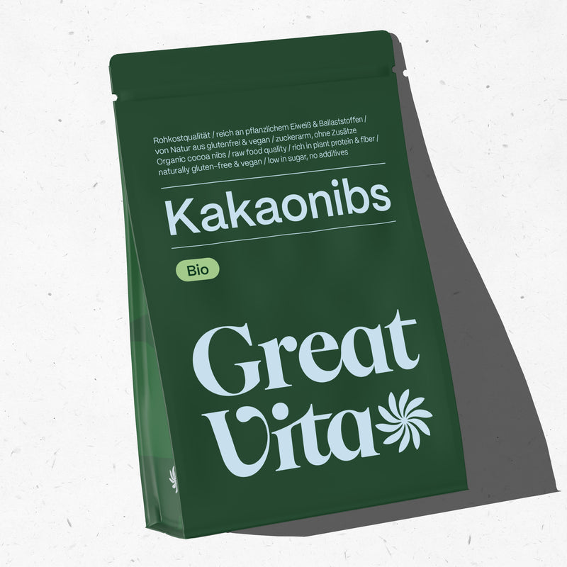 GreatVita Bio Kakao Nibs 800g im Beutel